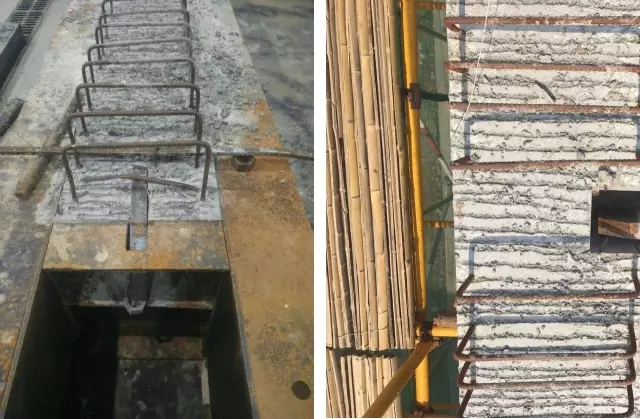 预制主梁和预制次梁的毗毗邻纳牛担板节点。。。。</